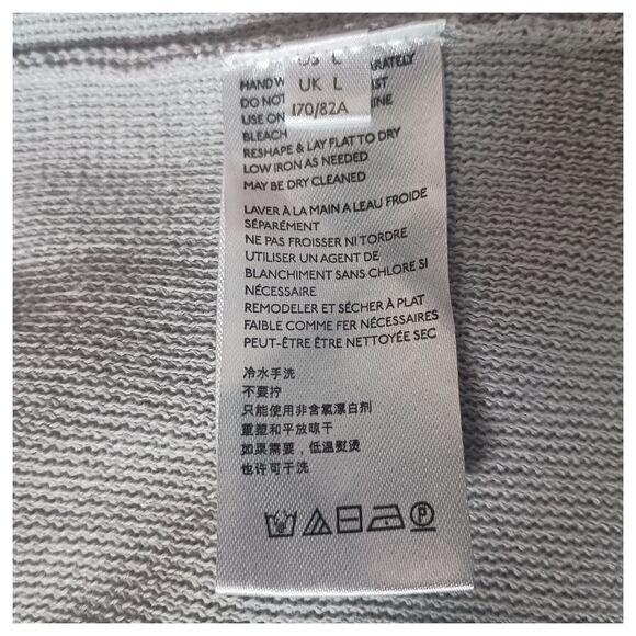 Free People Pants L Womens Blue Fp Beach Freya Harem Relaxed Linen Elastic Waist - Picture 4 of 4